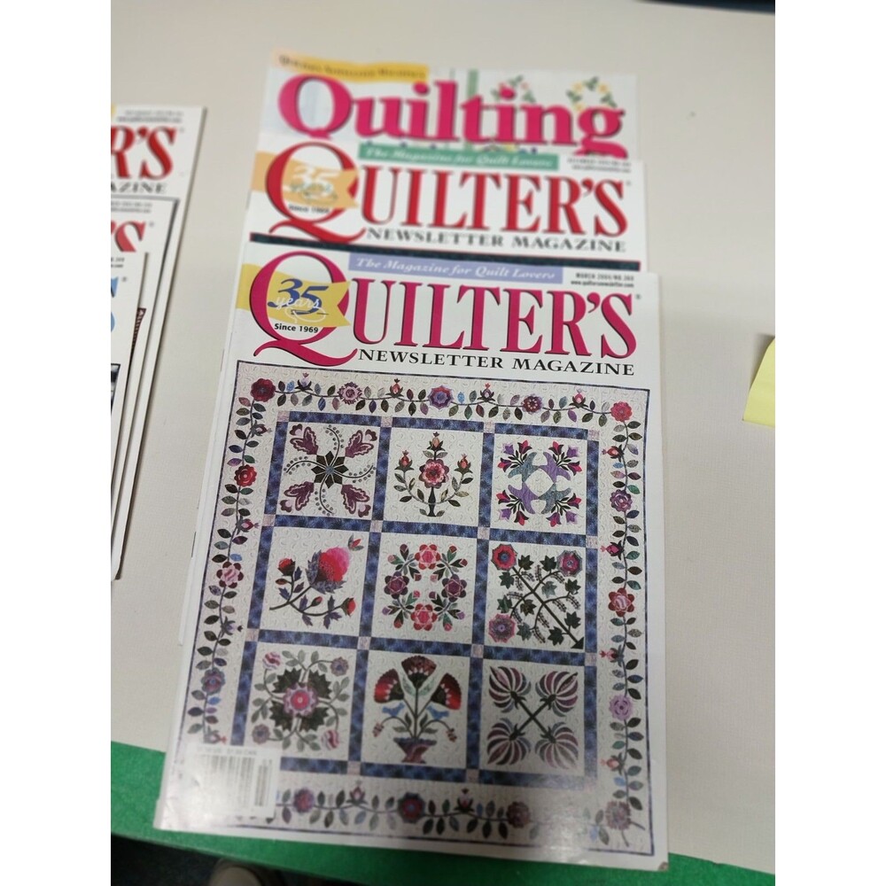 Quilter's Newsletter Magazine 2004 3 Issues